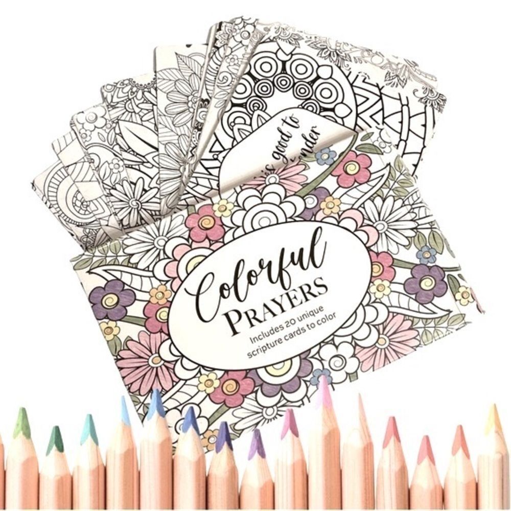 CrownJewlz Christian Floral Prayer & Scripture Cards (20 ct set)